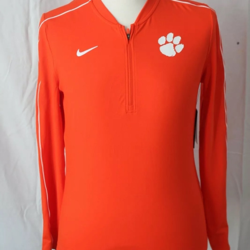 Nike Clemson Long Sleeve Half Zip Women’s Med